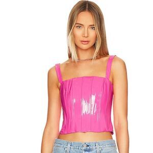 H:ours ember corset top in pink size small from Revolve